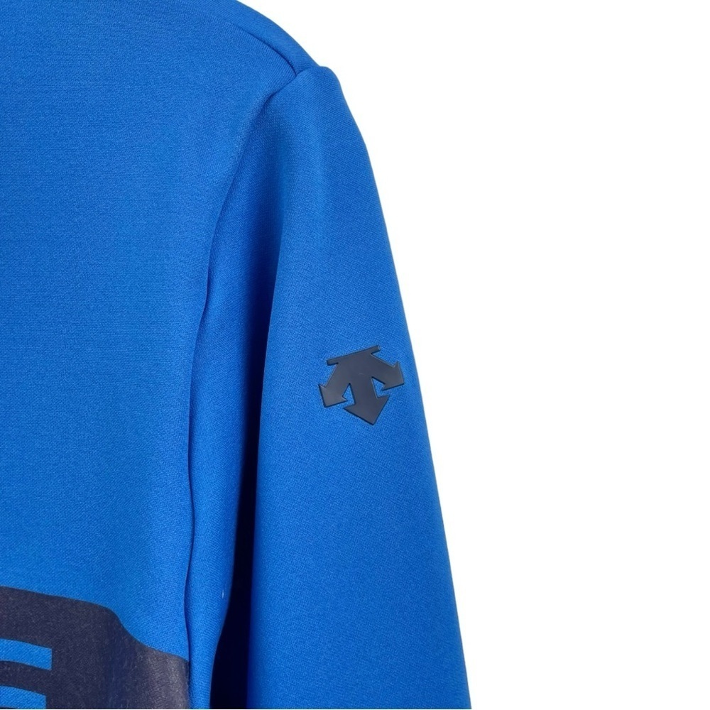 Descente Cobalt Blue Quarter Zip Logo Pullover Size 16 - Picture 5 of 8
